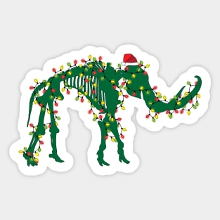 Christmas Mammoth Sticker